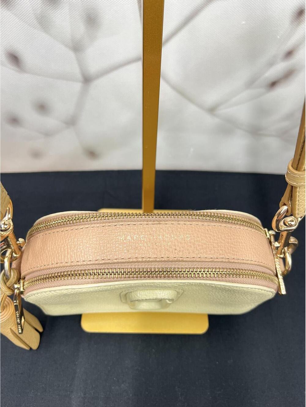 Marc Jacobs Cream and Tan-pink Pebbled Leather crossbody bag - Picture 4 of 9
